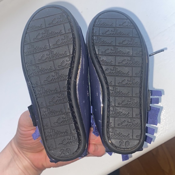 Luccini Patent Leather Seude Boys Booties Shoes - Picture 5 of 6